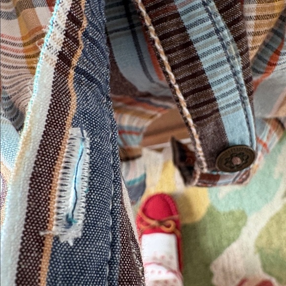 Alfred Dunner Colorful  Button Down Shirt with Embroidered Stitching - Picture 10 of 11